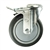 5" Swivel Caster with Thermoplastic Rubber Tread and Total Lock Brake