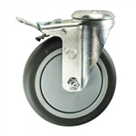 5" Swivel Caster with Thermoplastic Rubber Tread and Total Lock Brake