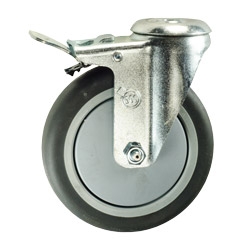 5" Swivel Caster with Thermoplastic Rubber Tread and Total Lock Brake