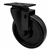 5 inch rigid caster with black fork assembly and phenolic wheel