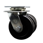 Service Caster Series #30 dual wheel swivel caster with durable 5 inch Phenolic wheels