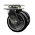 Service Caster Series #30 dual wheel swivel caster with 5 inch moldon rubber tread on aluminum core wheels