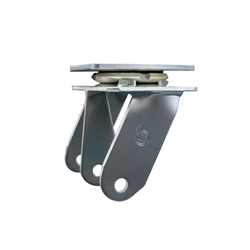 Service Caster Series #30 dual wheel 6 inch diameter by 2 inch wide swivel fork, yoke, rig, frame, for caster wheels
