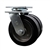 Service Caster Series #30 dual wheel swivel caster with 6 inch moldon rubber tread on aluminum core wheels