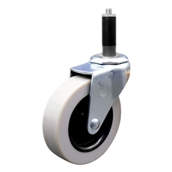 3 inch expanding stem swivel caster with a thermoplastic rubber tread wheel