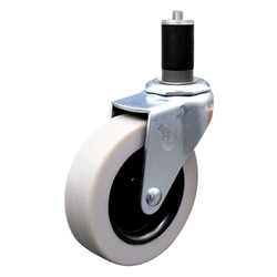 3 inch expanding stem swivel caster with a thermoplastic rubber tread wheel