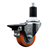 Service Caster 1-1/2 inch expanding stem swivel caster with a 3 inch orange polyurethane wheel and a posi lock brake. Featuring a zinc finish, these casters are ideal for work tables, shop projects, and any equipment with round or square tube legs.