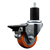 Service Caster 1-3/4 inch expanding stem swivel caster with a 3 inch orange polyurethane wheel and a posi lock brake. Featuring a zinc finish, these casters are ideal for work tables, shop projects, and any equipment with round or square tube legs.