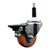 Service Caster 7/8 inch expanding stem swivel caster with a 3 inch orange polyurethane wheel and a posi lock brake. Featuring a zinc finish, these casters are ideal for work tables, shop projects, and any equipment with round or square tube legs.