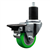 Service Caster 1-3/4 inch expanding stem swivel caster with a 3 inch green polyurethane wheel and a posi lock brake. Featuring a zinc finish, these casters are ideal for work tables, shop projects, and any equipment with round or square tube legs.