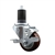 Service Caster 1-5/8 inch expanding stem swivel caster with a 3 inch maroon polyurethane wheel and a brake. Featuring a zinc plated finish, these casters are ideal for work tables, shop projects, and any equipment with round or square tube legs.