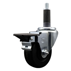 1 inch expanding stem caster 3-1/2 inch phenolic wheels and posi lock