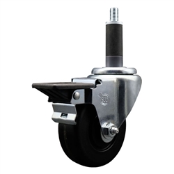 1" expanding stem caster 3-1/2" phenolic wheels and posi lock