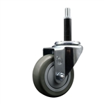 3.5" Expanding Stem Swivel Caster with Polyurethane Tread