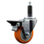 Service Caster 1 inch expanding stem swivel caster with a 3-1/2 inch orange polyurethane wheel and a posi lock brake. Featuring a zinc finish, these casters are ideal for work tables, shop projects, and any equipment with round or square tube legs.