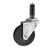4" Expanding Stem Swivel Caster with Hard Rubber Wheel