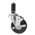 4" Expanding Stem Swivel Caster with Hard Rubber Wheel and Top Lock Brake