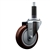 Service Caster 1 inch expanding stem swivel caster with a 4 inch maroon polyurethane wheel. Featuring a zinc plated finish, these casters are ideal for work tables, shop projects, and any equipment with round or square tube legs.