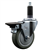 Service Caster swivel caster with a 4 inch Grey polyurethane wheel. Featuring a zinc plated finish, these casters are ideal for work tables, shop projects, and any equipment with round or square tube legs.