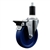 Service Caster #20 Series 1-3/8 inch expanding adapter stem swivel casters with a 4 inch solid blue polyurethane wheel and posi lock.
