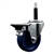 Service Caster #20 Series 3/4 inch expanding adapter stem swivel casters with a 4 inch solid blue polyurethane wheel and posi lock.