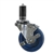 4" Expanding Stem Swivel Caster with Solid Polyurethane Wheel and Brake