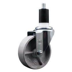1-1/2" expanding stem caster 4" semi steel wheels