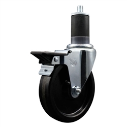 1-5/8" expanding stem caster 5" phenolic wheels and posi lock