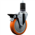 Service Caster 1-5/8 inch expanding stem swivel caster with a 5 inch orange polyurethane wheel and a posi lock brake. Featuring a zinc finish, these casters are ideal for work tables, shop projects, and any equipment with round or square tube legs.