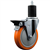 Service Caster 1-3/4 inch expanding stem swivel caster with a 5 inch orange polyurethane wheel and a posi lock brake. Featuring a zinc finish, these casters are ideal for work tables, shop projects, and any equipment with round or square tube legs.