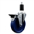 Service Caster #20 Series 1-3/8 inch expanding adapter stem swivel casters with a 5 inch solid blue polyurethane wheel and posi lock.