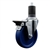 Service Caster #20 Series 1-5/8 inch expanding adapter stem swivel casters with a 5 inch solid blue polyurethane wheel and posi lock.