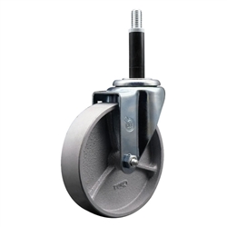 3/4" expanding stem caster 5" semi steel wheels