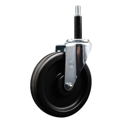 3/4" expanding stem caster 6" semi steel wheels