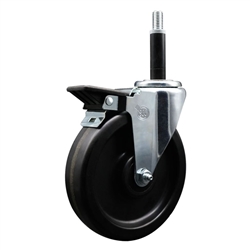 3/4" expanding stem caster 6" semi steel wheels and posi lock