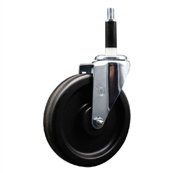7/8" expanding stem caster 6" semi steel wheels