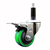 Service Caster 1 inch expanding stem swivel caster with a 3 inch green polyurethane wheel and a total lock brake. Featuring a zinc finish, these casters are ideal for work tables, shop projects, and any equipment with round or square tube legs.