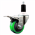 Service Caster 1-3/8 inch expanding stem swivel caster with a 3 inch green polyurethane wheel and a total lock brake. Featuring a zinc finish, these casters are ideal for work tables, shop projects, and any equipment with round or square tube legs.