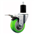 Service Caster 1-3/4 inch expanding stem swivel caster with a 3-1/2 inch green polyurethane wheel and a total lock brake. Featuring a zinc finish, these casters are ideal for work tables, shop projects, and any equipment with round or square tube legs.