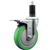 Service Caster 1-1/4 inch expanding stem swivel caster with a 5 inch green polyurethane wheel and a total lock brake. Featuring a zinc finish, these casters are ideal for work tables, shop projects, and any equipment with round or square tube legs.