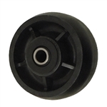 3-1/4 inch solid Glass Filled Nylon caster wheel with Ball Bearings. Glass Filled Nylon wheels provide an excellent option for casters or equipment where a smooth rolling, quiet, and non marking wheel is required. An excellent choice for high impact.