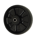 6 inch solid Glass Filled Nylon caster wheel with Ball Bearings. Glass Filled Nylon wheels provide an excellent option for casters or equipment where a smooth rolling, quiet, and non marking wheel is required. An excellent choice for high impact.