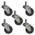 Soft Rubber Tread Furniture Casters