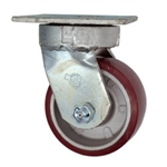 4 Inch Kingpinless Swivel Caster with Polyurethane Tread on Aluminum Core Wheel and Ball Bearings