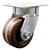 High temperature kingpinless swivel caster with durable 4 inch phenoic wheel.