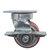 4 Inch Kingpinless Swivel Caster with Polyurethane Tread Wheel, Ball Bearings, and Brake