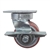 4 Inch Kingpinless Swivel Caster with Polyurethane Tread Wheel - Brake