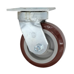 5 Inch Kingpinless Swivel Caster with Polyurethane on Polyolefin Wheel