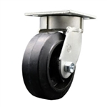 5 Inch Kingpinless Swivel Caster with Rubber Tread Wheel
