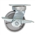 5 Inch Kingpinless Swivel Caster with Semi Steel Wheel, Ball Bearings, and Brake